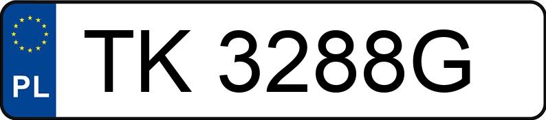 Numer rejestracyjny TK 3288G posiada FORD TRANSIT - TK3288G