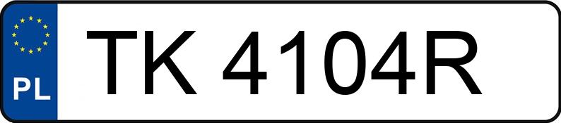 Numer rejestracyjny TK 4104R posiada SEAT LEON - TK4104R