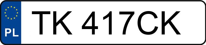Numer rejestracyjny TK 417CK posiada IVECO DAILY - TK417CK Numer rejestracyjny TK 417CK posiada IVECO DAILY - TK417CK