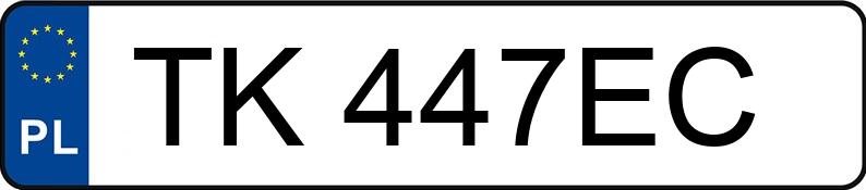 Numer rejestracyjny TK 447EC posiada AUDI A4 Avant 2.4 Kat. MR`00 E3 8E A4 Avant 2.4 Kat. MR`00 E3 8E - TK447EC