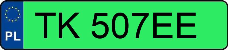 Numer rejestracyjny TK 507EE posiada VOLVO EX 30 MR`23 Core 69kWh - TK507EE