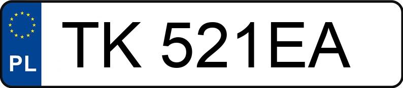 Numer rejestracyjny TK 521EA posiada AUDI A3 SPORTBACK - TK521EA Numer rejestracyjny TK 521EA posiada AUDI A3 SPORTBACK - TK521EA