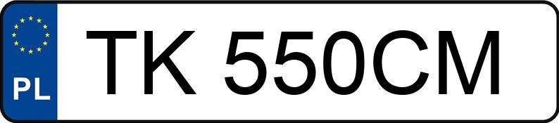 Numer rejestracyjny TK 550CM posiada BMW 750i MR`13 E5 FO1/FO2 xDrive Aut. - TK550CM