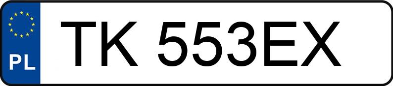 Numer rejestracyjny TK 553EX posiada LEXUS LEXUS NX350H - TK553EX