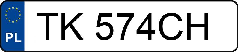 Numer rejestracyjny TK 574CH posiada VOLKSWAGEN CADDY - TK574CH
