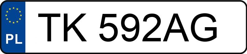 Numer rejestracyjny TK 592AG posiada BMW 328I - TK592AG