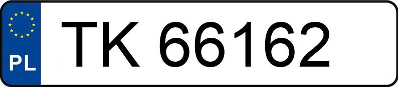 Numer rejestracyjny TK 66162 posiada FSO-WARSZAWA POLONEZ 1.5 - TK66162