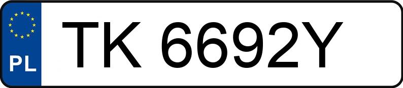 Numer rejestracyjny TK 6692Y posiada TOYOTA YARIS - TK6692Y