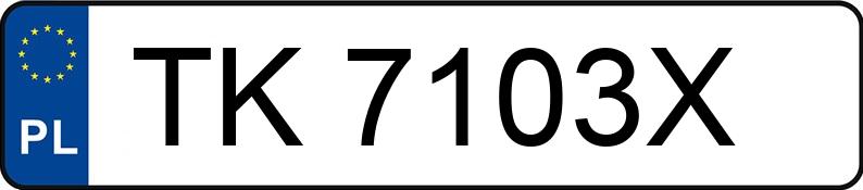 Numer rejestracyjny TK 7103X posiada TOYOTA AYGO - TK7103X Numer rejestracyjny TK 7103X posiada TOYOTA AYGO - TK7103X