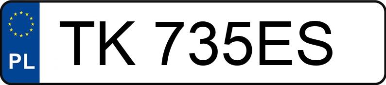 Numer rejestracyjny TK 735ES posiada MAZDA 3 - 2.0 MR`14 E5 SkyMotion - TK735ES