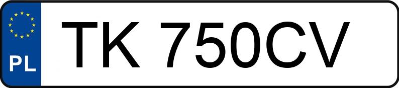 Numer rejestracyjny TK 750CV posiada FORD C-MAX - TK750CV