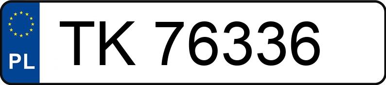 Numer rejestracyjny TK 76336 posiada SSANGYONG REXTON - TK76336