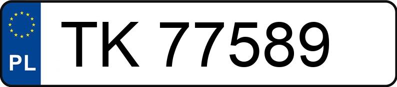 Numer rejestracyjny TK 77589 posiada FORD Escort 1.6i MR`95 Fun - TK77589