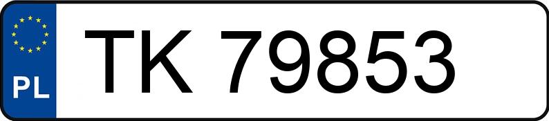 Numer rejestracyjny TK 79853 posiada HONDA FR-V - TK79853