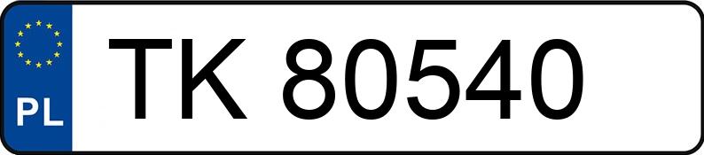 Numer rejestracyjny TK 80540 posiada SAAB 900i 2.3 Kat. SE - TK80540