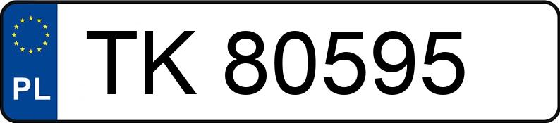 Numer rejestracyjny TK 80595 posiada OPEL Vectra B 2.0i Kat. MR`95 CDX Aut. - TK80595