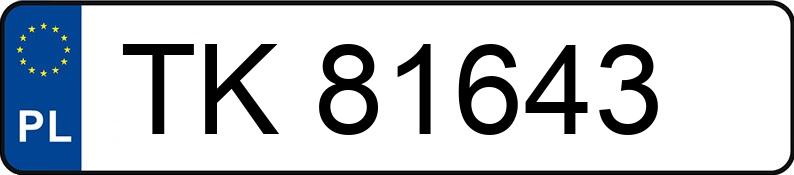 Numer rejestracyjny TK 81643 posiada MERCEDES-BENZ E 280 Kat. 124 E 280T - TK81643