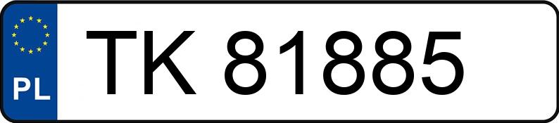 Numer rejestracyjny TK 81885 posiada RENAULT Clio II 1.5 dCi MR`02 E3 Extreme - TK81885