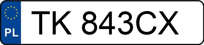 Numer rejestracyjny TK 843CX posiada MERCEDES-BENZ C 320 CDI - TK843CX