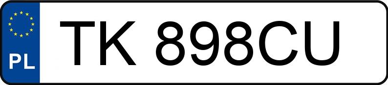 Numer rejestracyjny TK 898CU posiada TOYOTA COROLLA - TK898CU Numer rejestracyjny TK 898CU posiada TOYOTA COROLLA - TK898CU