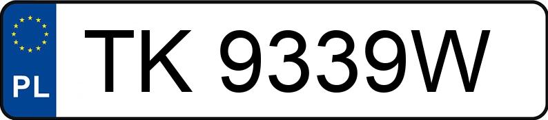 Numer rejestracyjny TK 9339W posiada PEUGEOT 208 - TK9339W