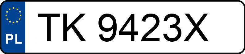 Numer rejestracyjny TK 9423X posiada SKODA OCTAVIA - TK9423X