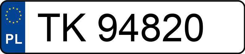 Numer rejestracyjny TK 94820 posiada SEAT Alhambra 1.9 TDI MR`00 7MS Signo - TK94820