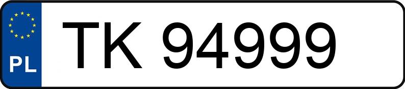 Numer rejestracyjny TK 94999 posiada MERCEDES-BENZ E 300 Diesel 124 E 300TD - TK94999