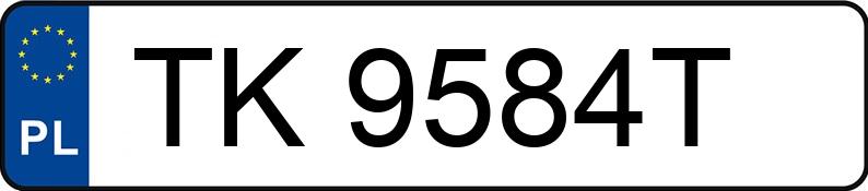 Numer rejestracyjny TK 9584T posiada AUDI Q5 - TK9584T