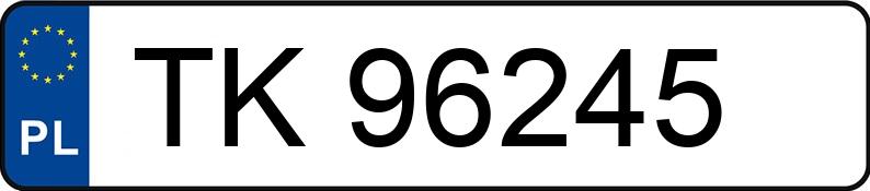 Numer rejestracyjny TK 96245 posiada NISSAN Terrano II 2.7 TDi MR`00 E3 Sport - TK96245