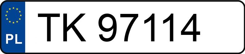Numer rejestracyjny TK 97114 posiada PEUGEOT/GROCHOWSKI PARTNER - TK97114