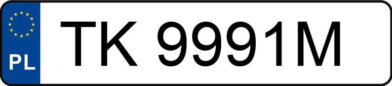 Numer rejestracyjny TK 9991M posiada FIAT BRAVO - TK9991M