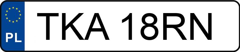 Numer rejestracyjny TKA 18RN posiada BMW 525D - TKA18RN