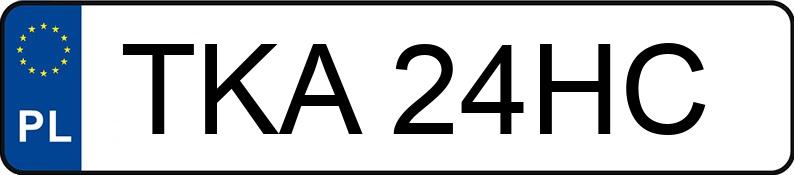 Numer rejestracyjny TKA 24HC posiada VOLKSWAGEN GOLF - TKA24HC