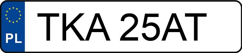 Numer rejestracyjny TKA 25AT posiada OPEL Zafira 2.0 DTI MR`99 E3 Elegance - TKA25AT