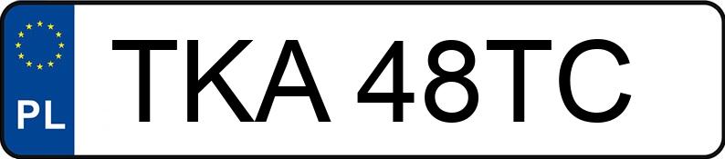 Pirat drogowy w pojeździe o numerach rejestracyjnych TKA48TC