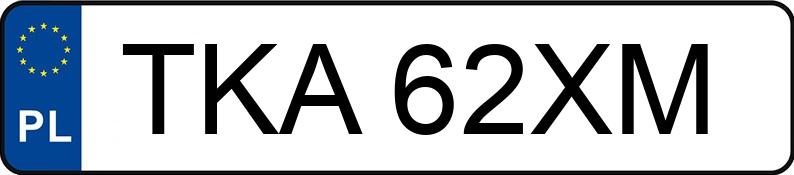 Numer rejestracyjny TKA 62XM posiada BMW 116I - TKA62XM