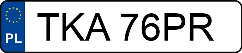 Numer rejestracyjny TKA 76PR posiada PEUGEOT PARTNER - TKA76PR