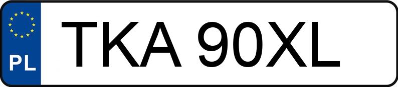 Numer rejestracyjny TKA 90XL posiada BMW 318 - TKA90XL Numer rejestracyjny TKA 90XL posiada BMW 318 - TKA90XL