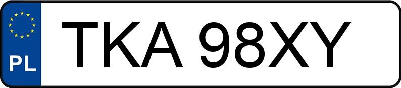 Numer rejestracyjny TKA 98XY posiada CITROEN C4 PICASSO - TKA98XY