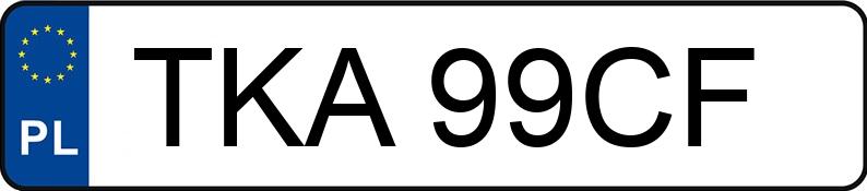 Numer rejestracyjny TKA 99CF posiada SAAB 9-3 Sport TiDS MR`08 E4 Linear - TKA99CF