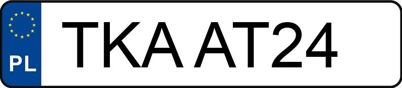 Numer rejestracyjny TKA AT24 posiada DACIA DUSTER - TKAAT24