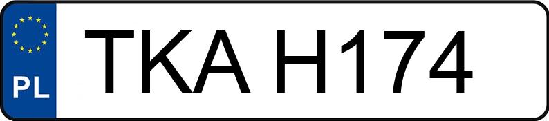 Numer rejestracyjny TKA H174 posiada FSM-BIELSKO BIAŁA POLSKI FIAT 126P 650 - TKAH174