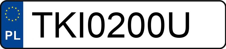 Numer rejestracyjny TKI 0200U posiada MERCEDES-BENZ CLA 250 - TKI0200U