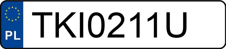 Numer rejestracyjny TKI 0211U posiada BMW 318 I - TKI0211U