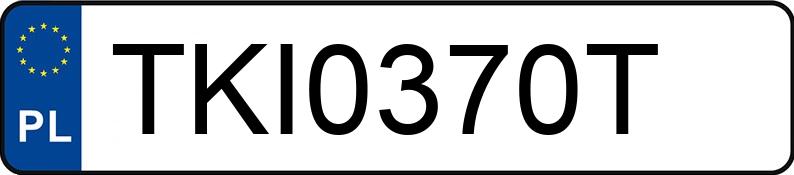 Numer rejestracyjny TKI 0370T posiada BMW 320D - TKI0370T