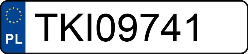 Numer rejestracyjny TKI 09741 posiada OPEL MERIVA - TKI09741