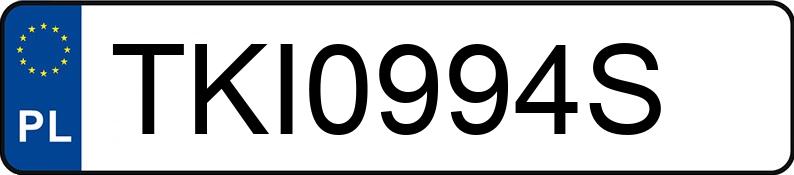 Numer rejestracyjny TKI 0994S posiada FORD FOCUS - TKI0994S