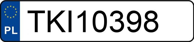 Numer rejestracyjny TKI 10398 posiada OPEL ASTRA - TKI10398