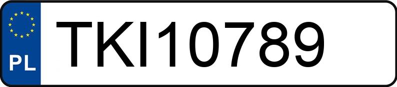 Numer rejestracyjny TKI 10789 posiada OPEL VECTRA 1.6 16V - TKI10789